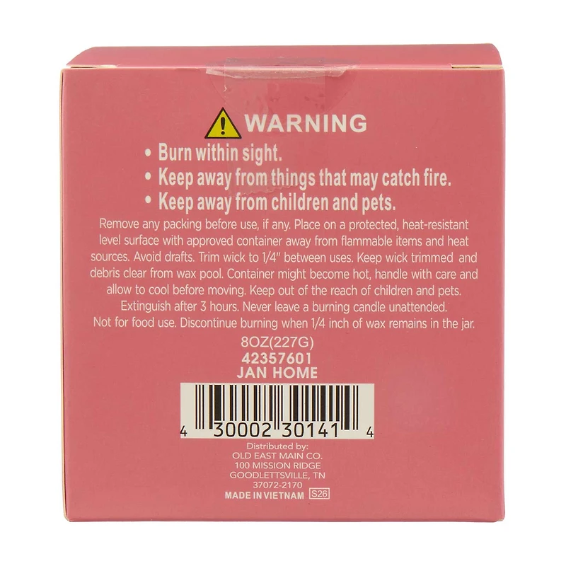 "Better Late Than Ugly" Scented Candle, Wildflower Bouquet, 8 oz