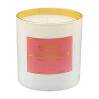 "Better Late Than Ugly" Scented Candle, Wildflower Bouquet, 8 oz