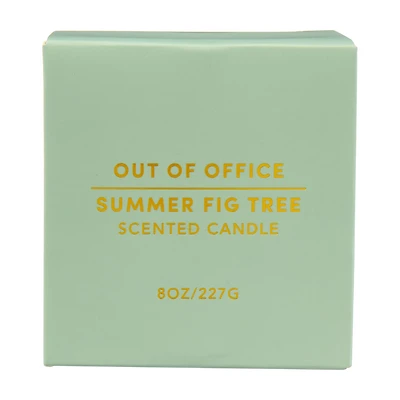 "Out of Office" Scented Candle, Summer Fig Tree, 8 oz