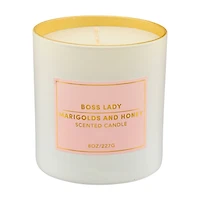 "Boss Lady" Scented Candle, Marigolds and Honey, 8 oz