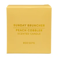 "Sunday Bruncher" Scented Candle, Peach Cobbler, 8 oz