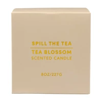 "Spill The Tea" Scented Candle, Tea Blossom, 8 oz