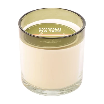 Summer Fig Tree Scented Candle in Glass Jar, 12 oz