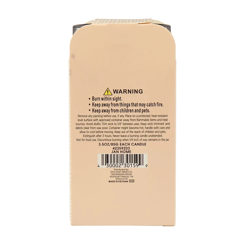 Mini Scented Candles Box Set, 3 oz, 3 pk