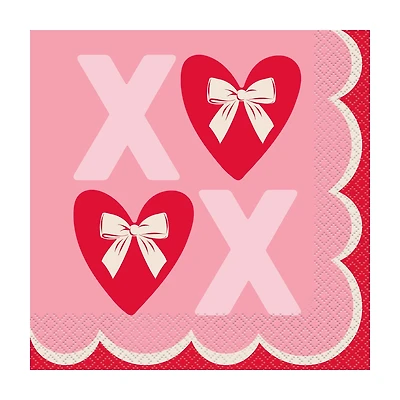 Valentine's Day Hearts Lunch Napkins, 6.5 in, 16 ct