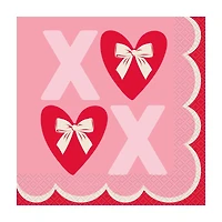 Valentine's Day Hearts Lunch Napkins, 6.5 in, 16 ct