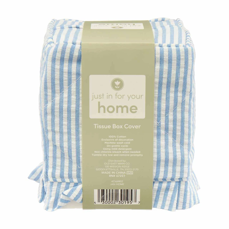 Just In For Your Home Tissue Box Cover, Striped