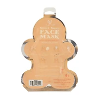 Mayim Single Sheet Gingerbread Man Face Mask