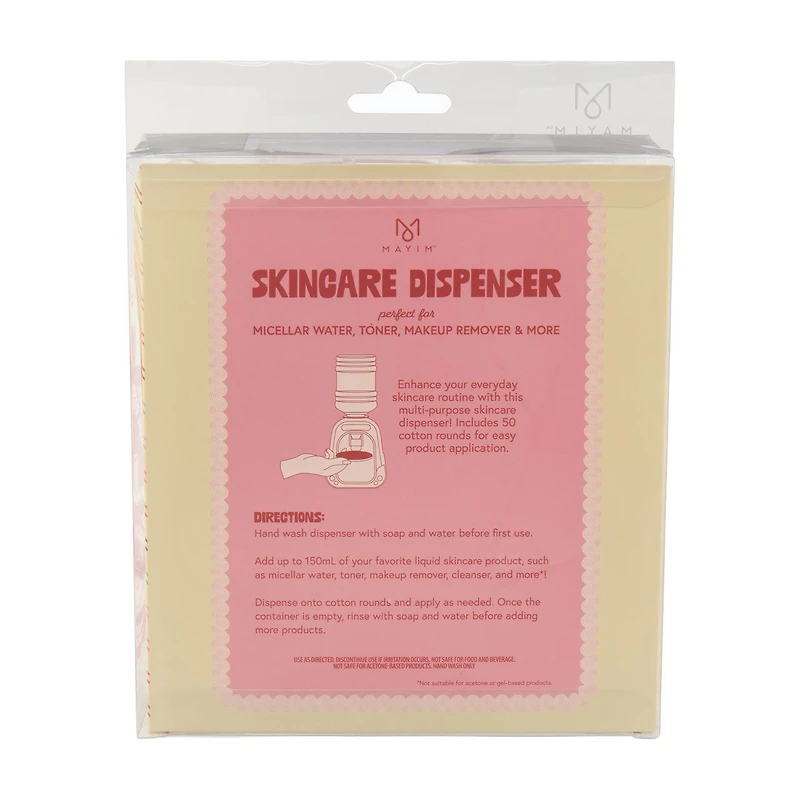 Mayim Skincare Dispenser with 50 Cotton Rounds