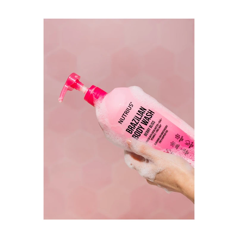 Nutrius Berry Bliss Body Wash, 25.4 FL OZ