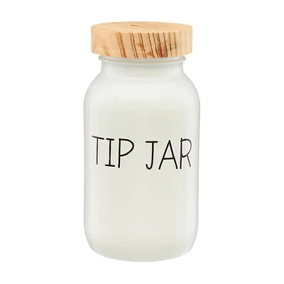 "Tip Jar" Tabletop Jar with Lid