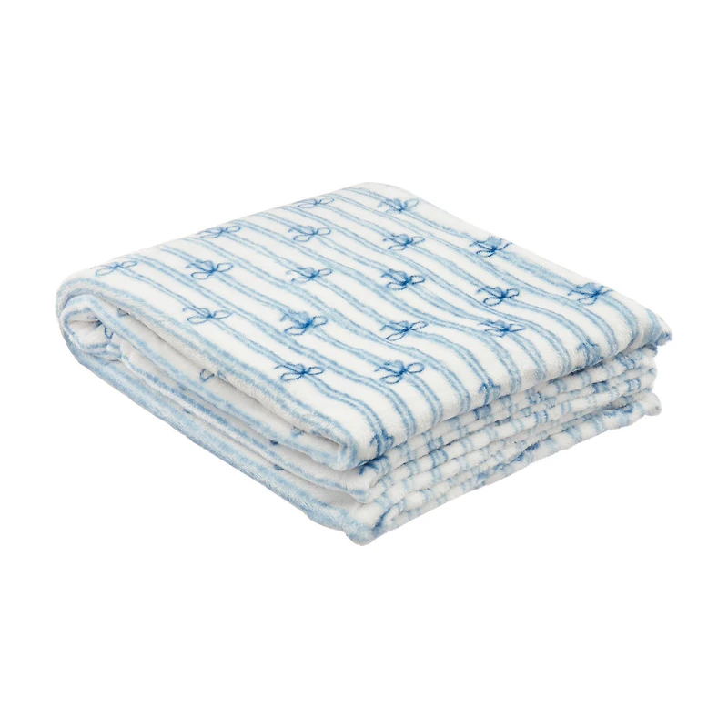 Just In For Your Home, Blue Print Soft Throw, 50 in x 60 in
