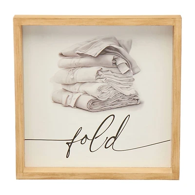 "Fold" Boxtop Laundry Wall Art