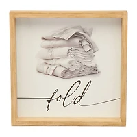 "Fold" Boxtop Laundry Wall Art