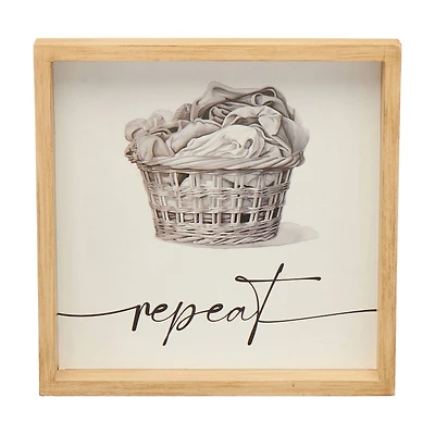 "Repeat" Boxtop Laundry Wall Art