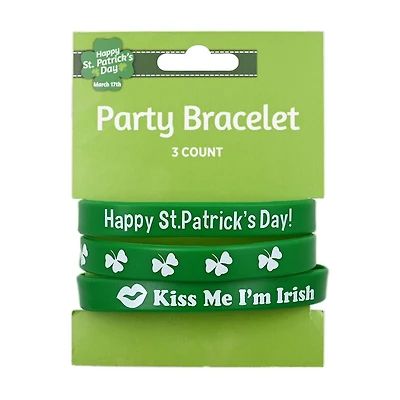 St. Patrick’s Day Bracelets, 3 pk