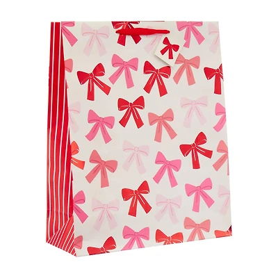 Valentine's Day Bow Patterned Extra Large Gift Bag