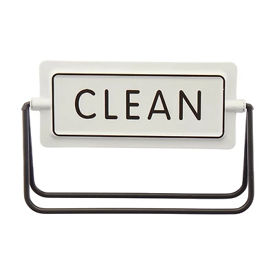 Clean & Dirty Tabletop Flip Sign