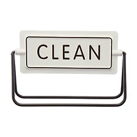 Clean & Dirty Tabletop Flip Sign