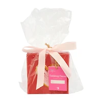 Valentine's Day Red Canvas Heart Room Decor, 4 in x 4 in