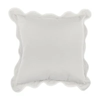 Scallop Edge Pillow, 20 in x 20 in