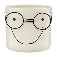 Ceramic Face Garden Planter