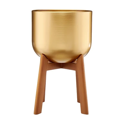 Brass Garden Planter with Stand