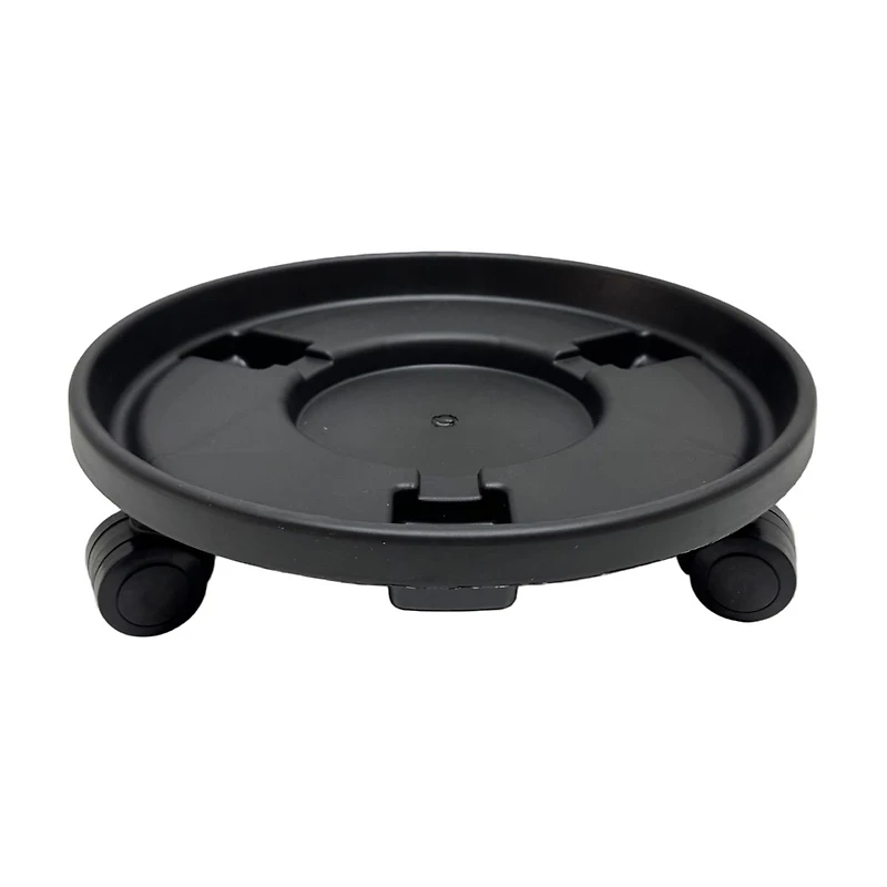 Black Plastic Planter Caddy, 12 in