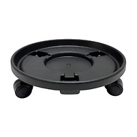 Black Plastic Planter Caddy, 12 in