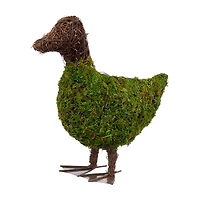 Mossy Baby Duck Garden Decor