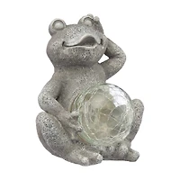 Solar Frog Garden Decor