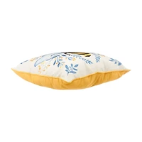 Bee Printed Outdoor Pillow, 18x18 in