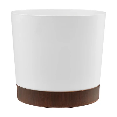 White 2-Tone Planter, 8 in