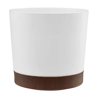 White 2-Tone Planter, 8 in