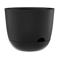 Black Self-Watering Planter, 12 in
