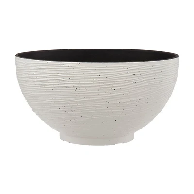 White Bowl Planter, 14 in