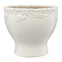 Fancy Ceramic Outdoor Planter, Large