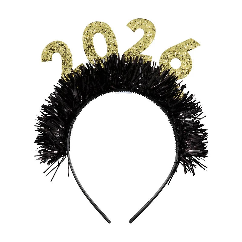 Happy New Year 2026 Glitter Headband
