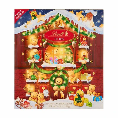 Lindt Teddy Assorted Chocolates Advent Calendar, 4.5 oz
