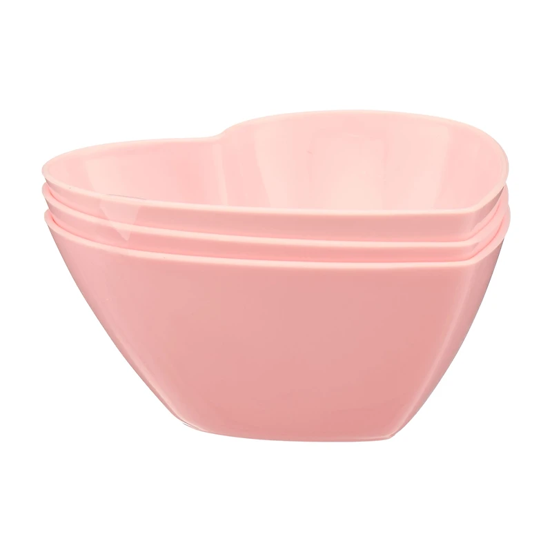Valentine's Day Plastic Heart Bowl, Assorted