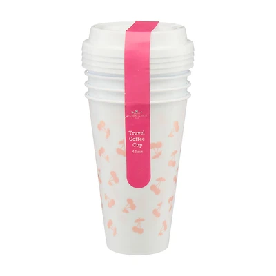 Valentine's Day Travel Coffee Tumbler, 4 pk
