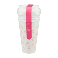 Valentine's Day Travel Coffee Tumbler, 4 pk