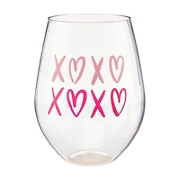 Valentine's Day Stemless Wine Glass, Assorted