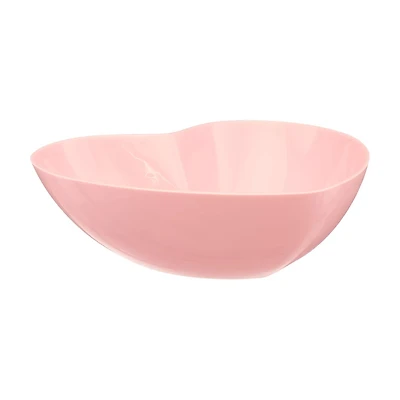 Valentine's Day Plastic Heart Serving Bowl, Pink