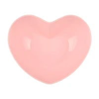 Valentine's Day Plastic Heart Serving Bowl, Pink