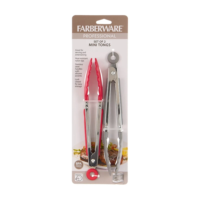 Farberware Professional Mini Tongs, Set of 2