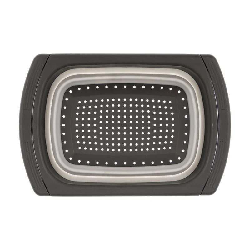 Glad Rectangular Collapsible Colander with Extendable Handles, 5.5 L
