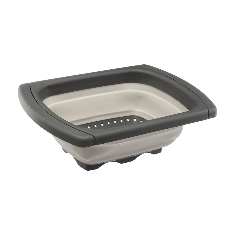 Glad Rectangular Collapsible Colander with Extendable Handles, 5.5 L