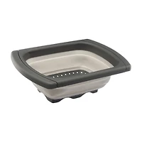 Glad Rectangular Collapsible Colander with Extendable Handles, 5.5 L
