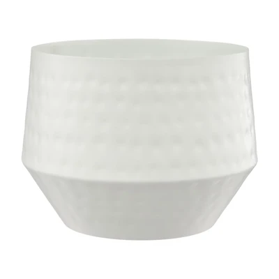 Small Metal Planter, White